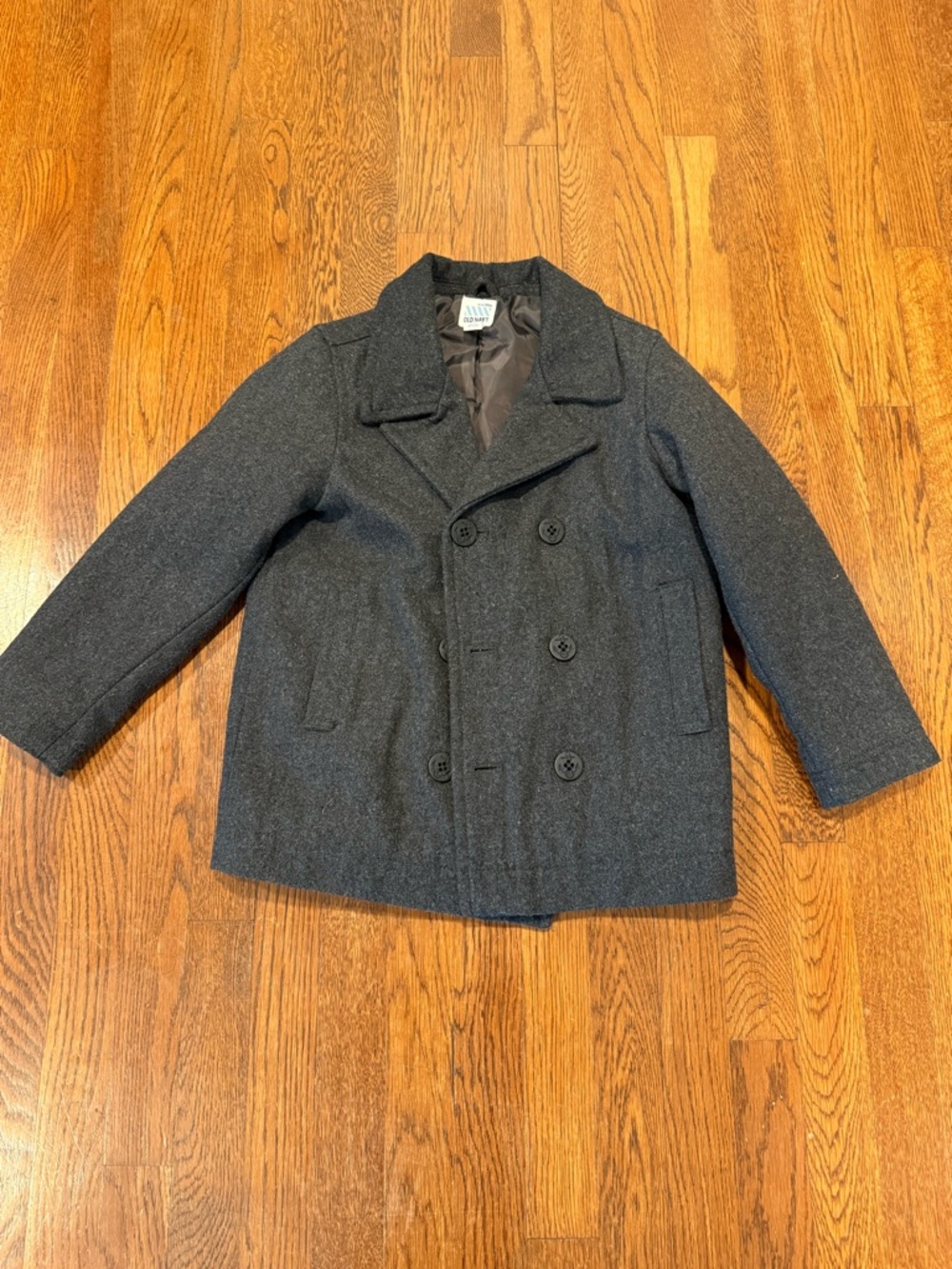 Old Navy Kids Charcoal Double-Breasted Peacoat